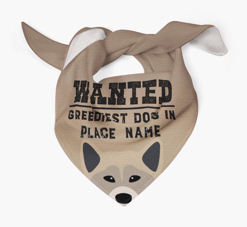 'Wanted' - Personalized {breedFullName} Bandana