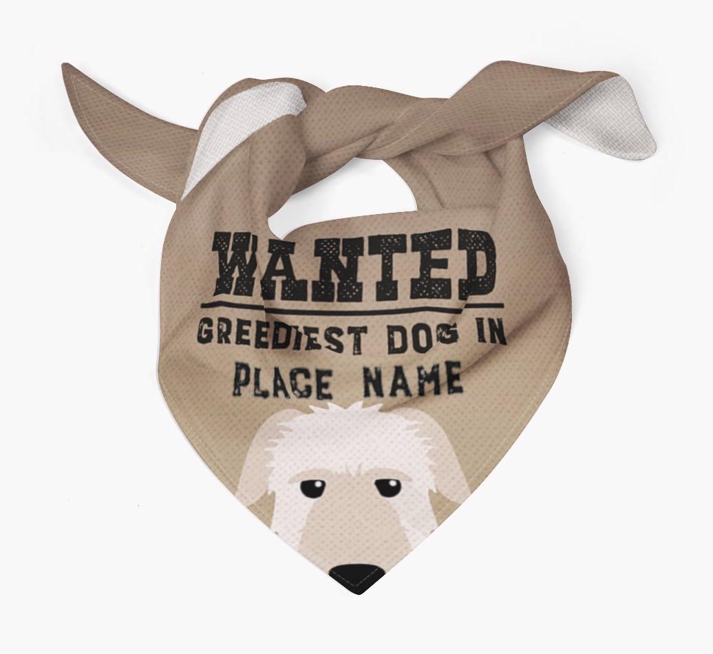 'Wanted' - Personalized {breedFullName} Bandana