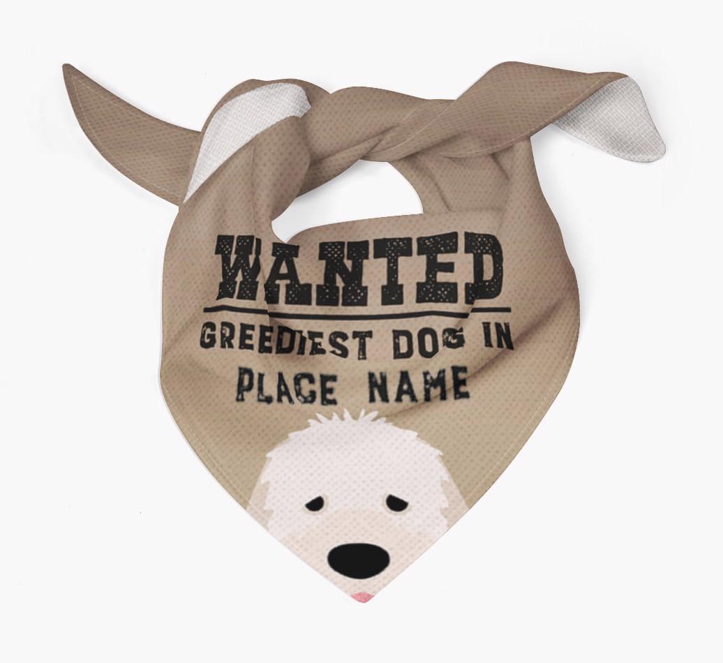 'Wanted' - Personalized {breedFullName} Bandana