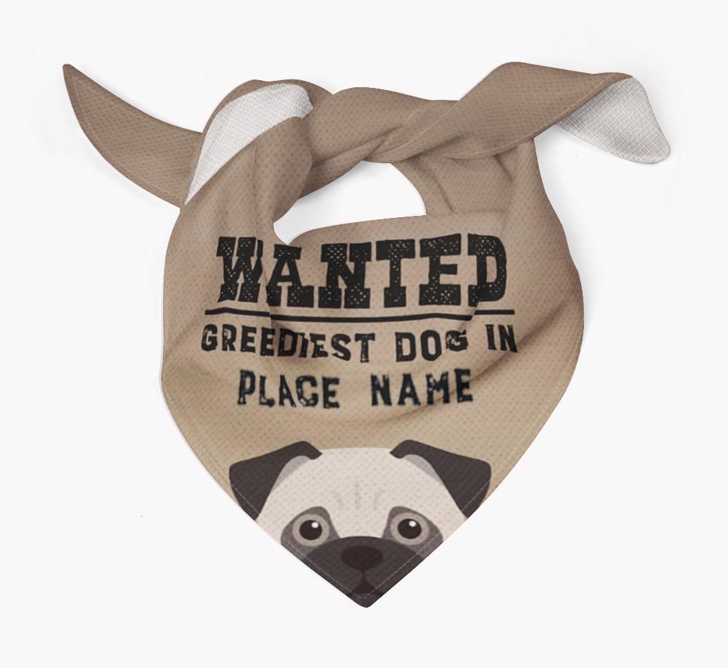 'Wanted' - Personalized {breedFullName} Bandana