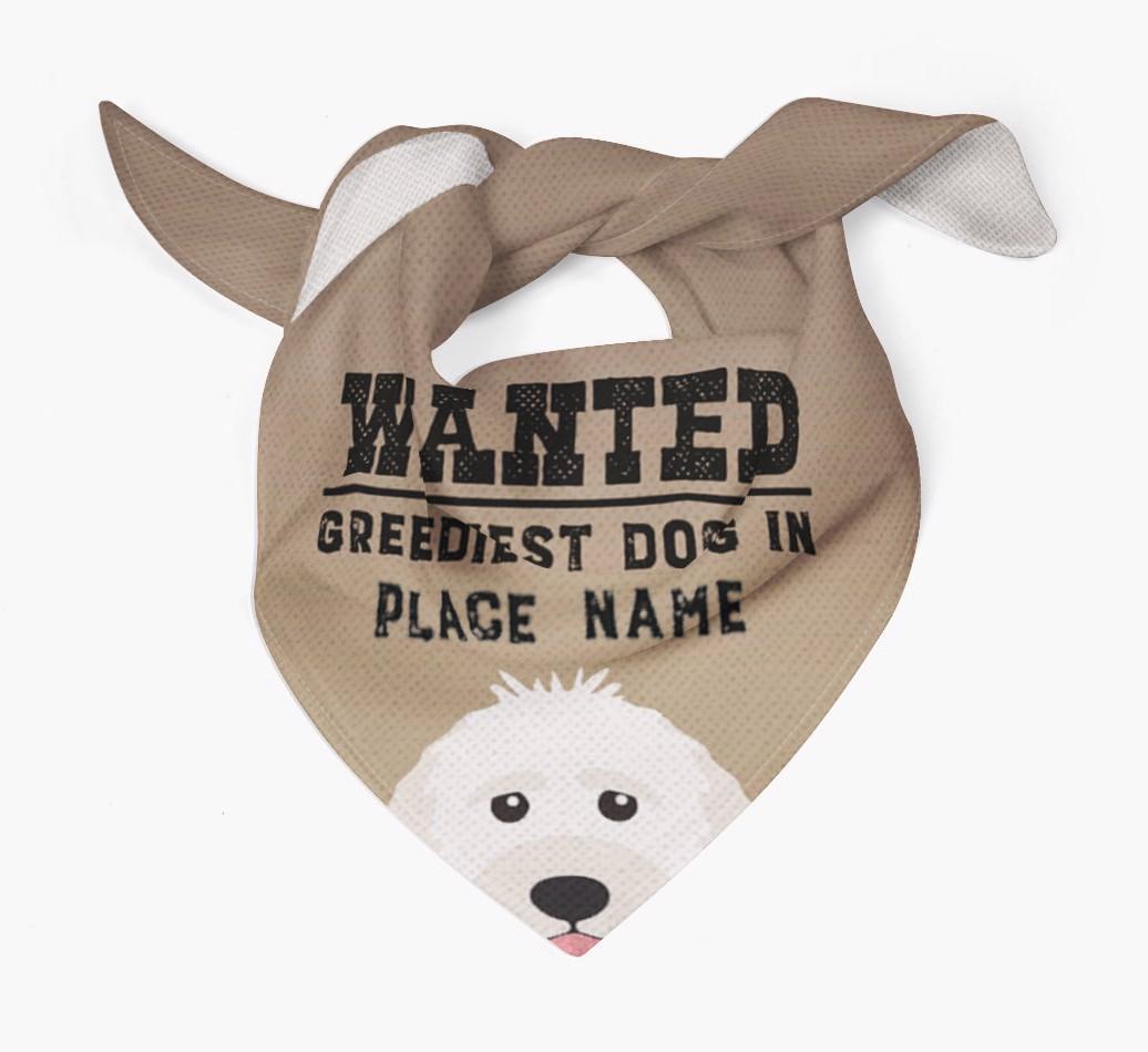 'Wanted' - Personalized {breedFullName} Bandana
