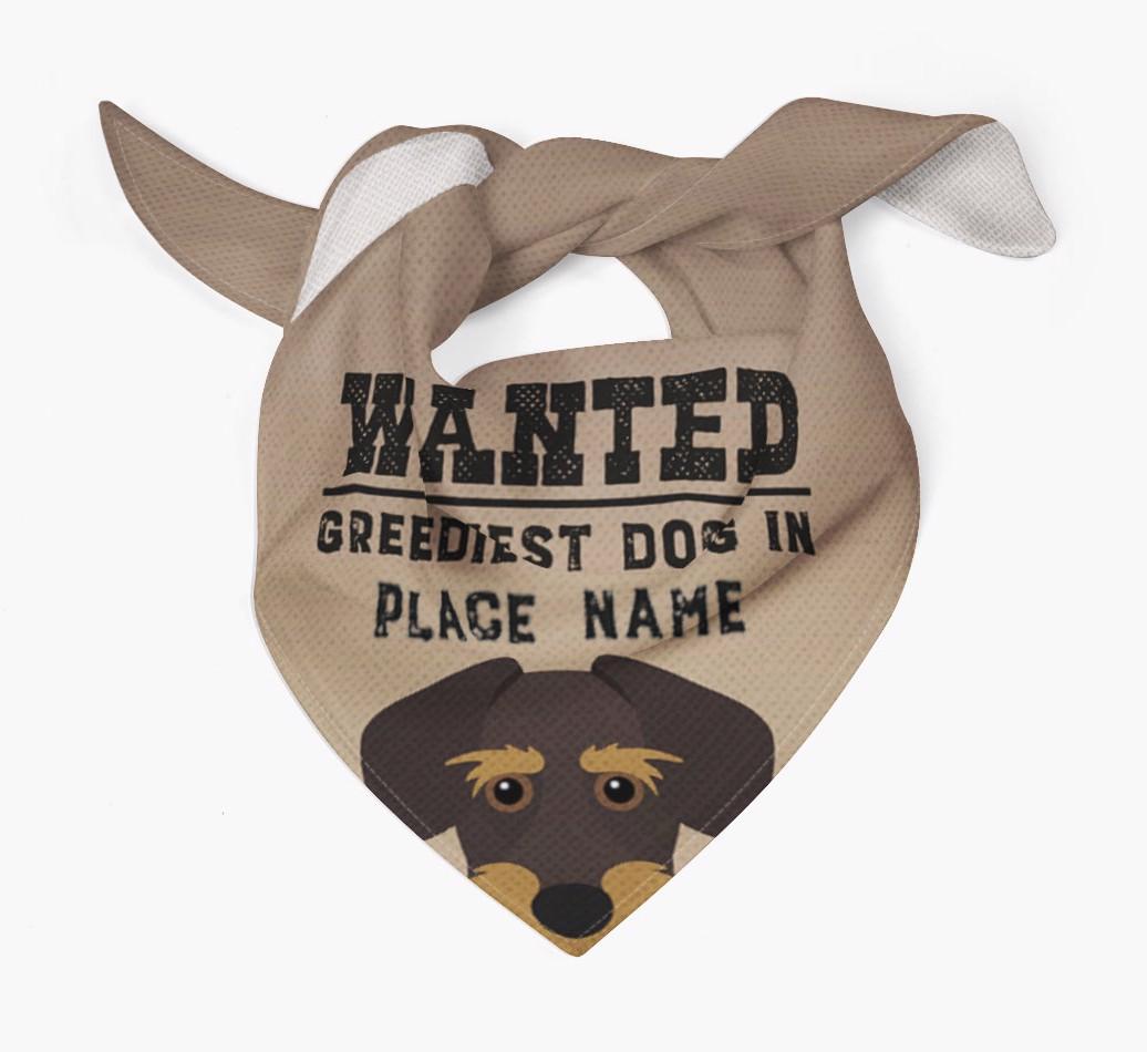 'Wanted' - Personalized {breedFullName} Bandana