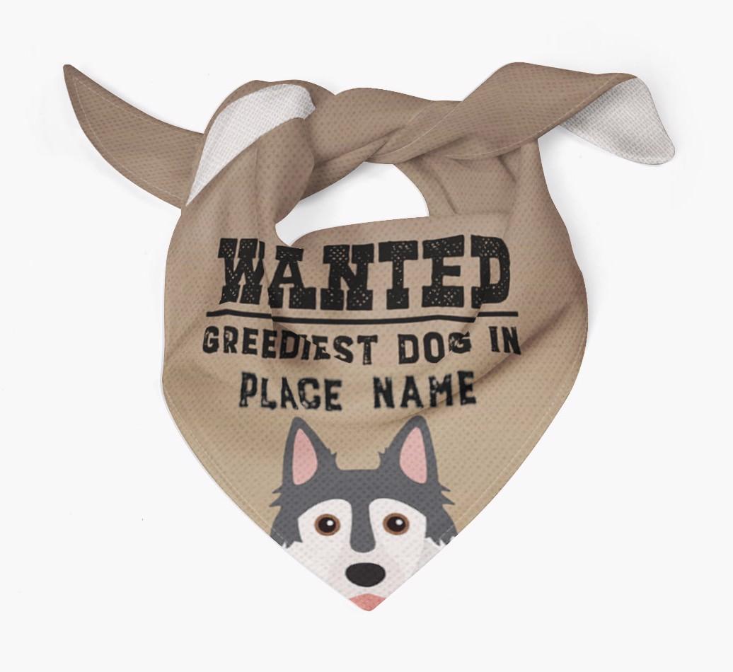 'Wanted' - Personalized {breedFullName} Bandana