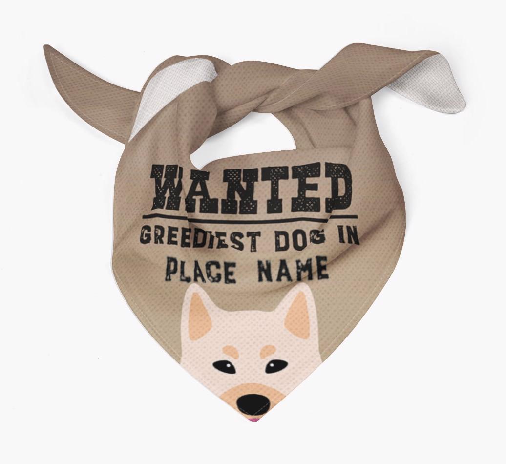 'Wanted' - Personalized {breedFullName} Bandana
