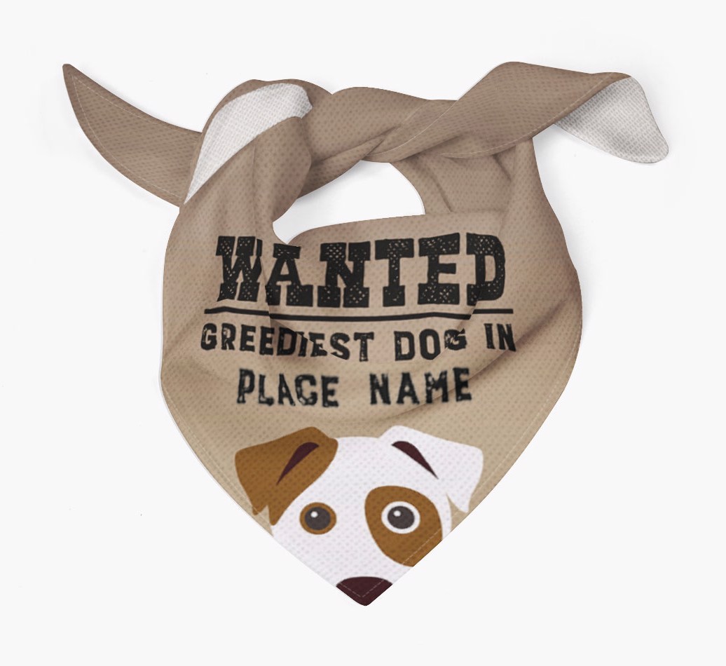 'Wanted' - Personalized {breedFullName} Bandana