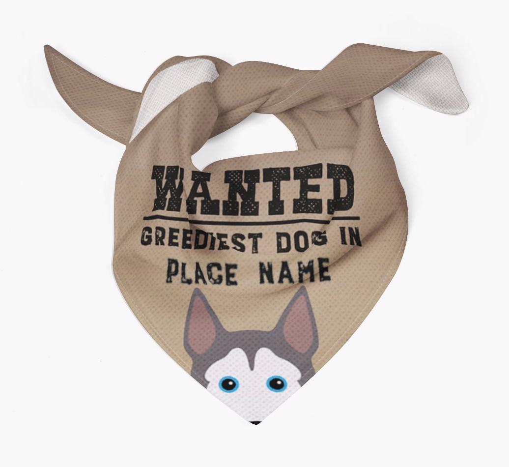 'Wanted' - Personalized {breedFullName} Bandana
