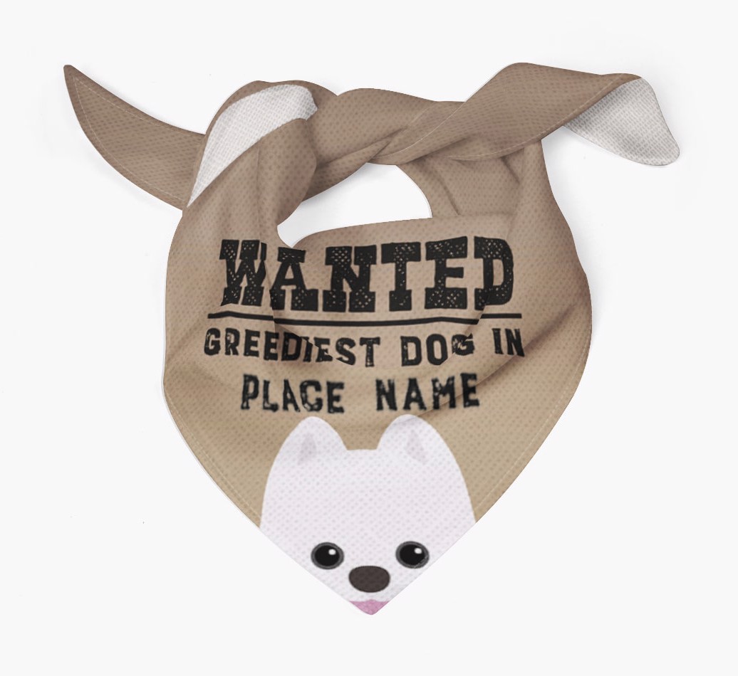 'Wanted' - Personalized {breedFullName} Bandana
