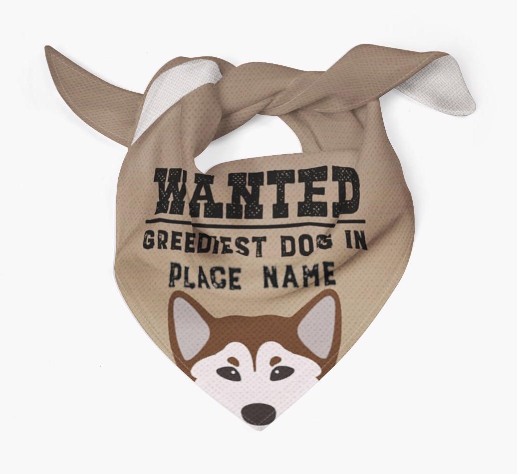 'Wanted' - Personalized {breedFullName} Bandana