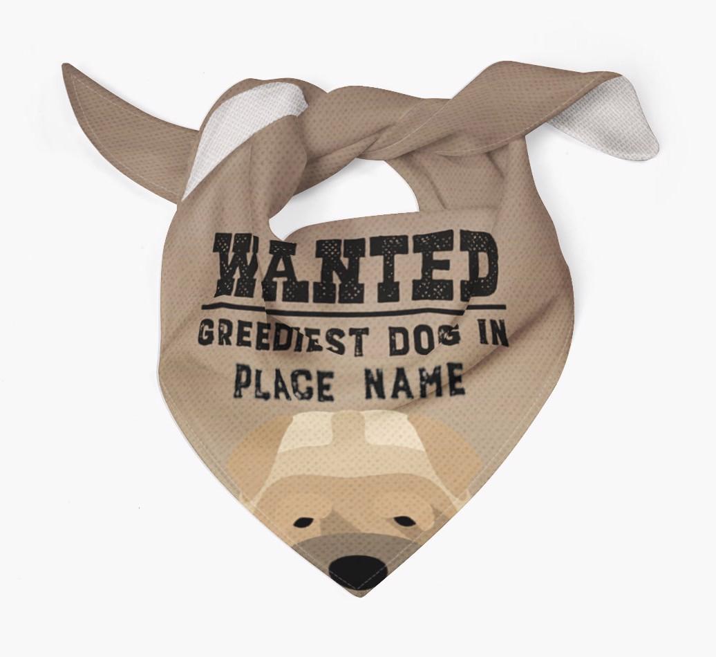 'Wanted' - Personalized {breedFullName} Bandana