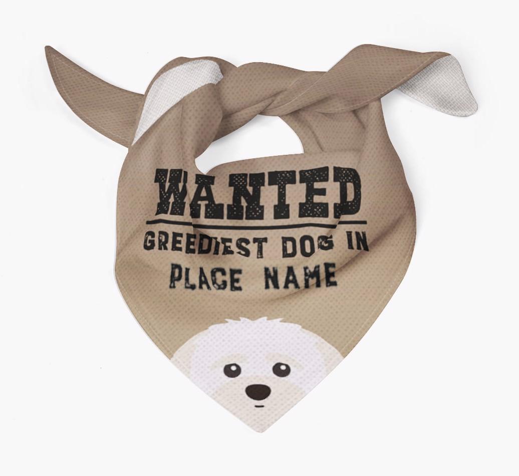 'Wanted' - Personalized {breedFullName} Bandana