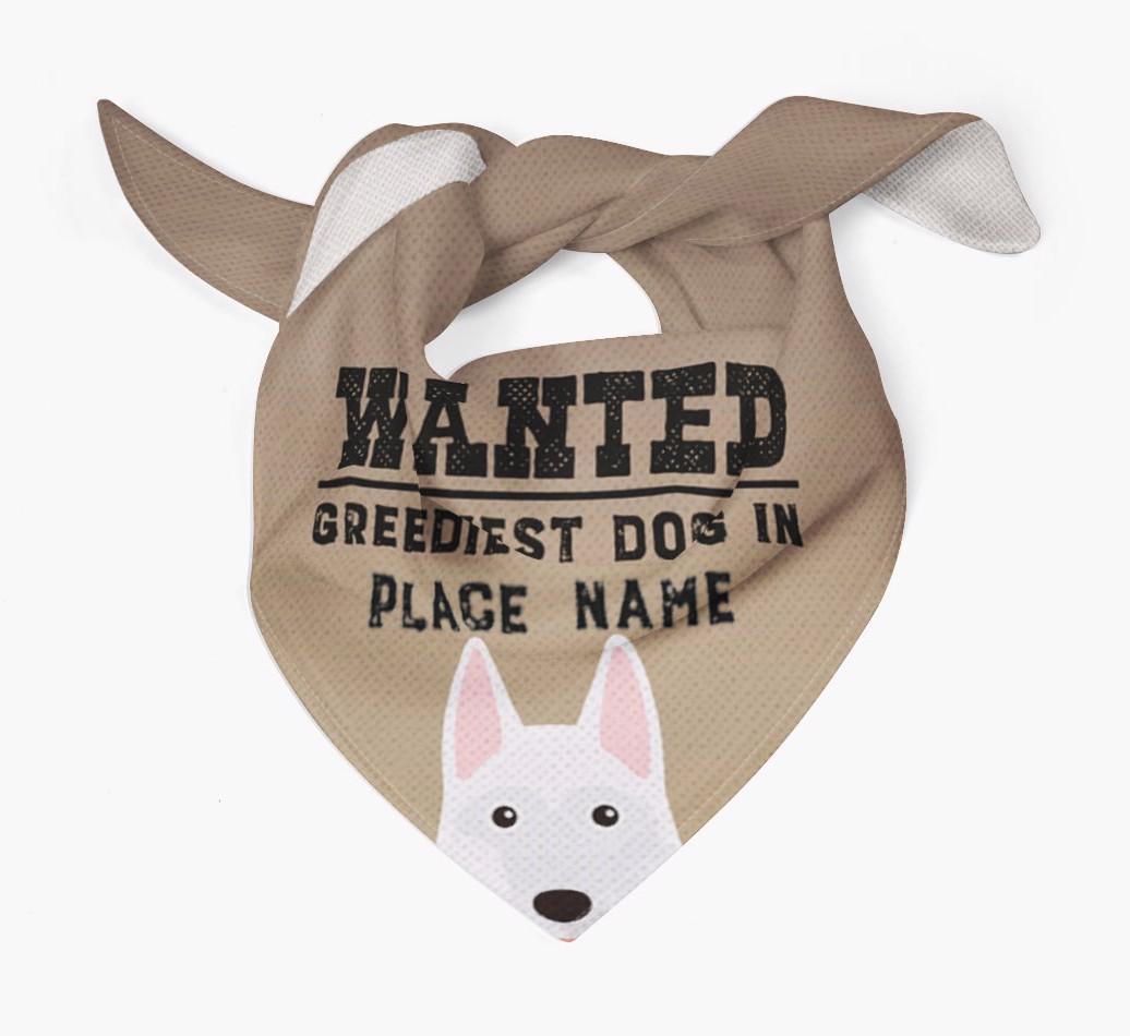'Wanted' - Personalized {breedFullName} Bandana