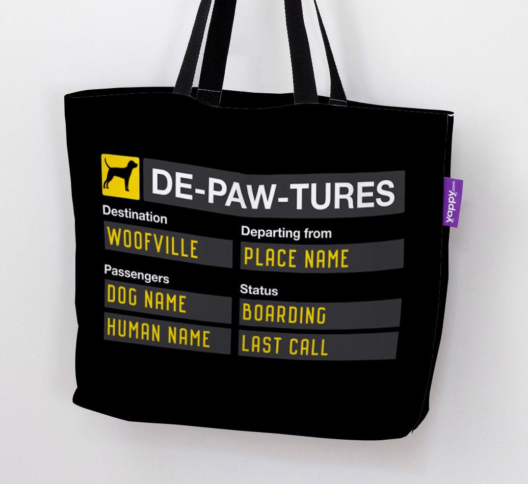 De-paw-tures: Personalised {breedFullName} Canvas Bag