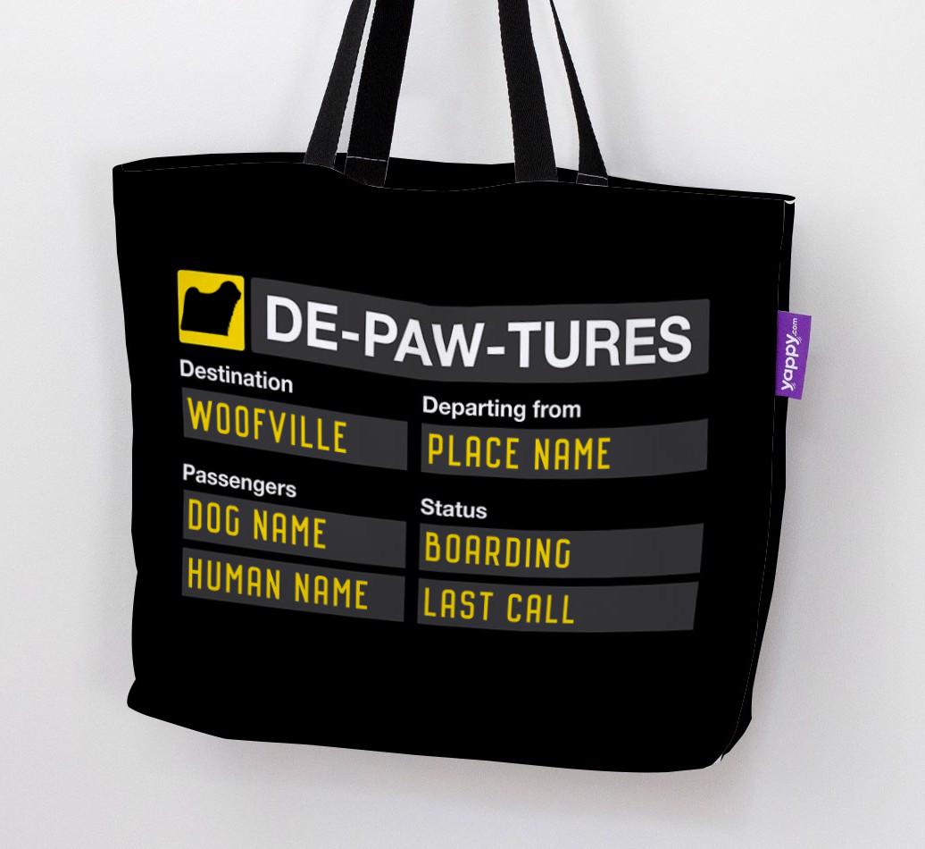 De-paw-tures: Personalized {breedFullName} Canvas Bag