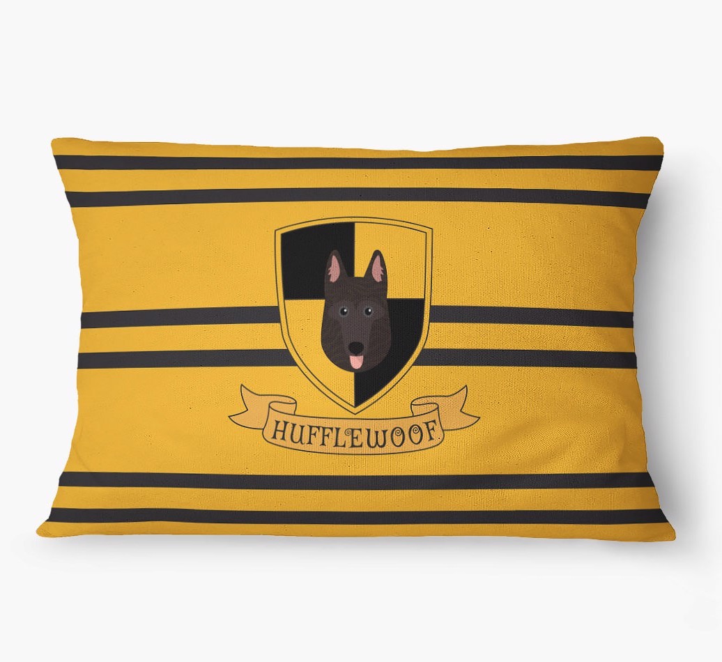 'Hufflewoof' - Personalized {breedFullName} Dog Bed