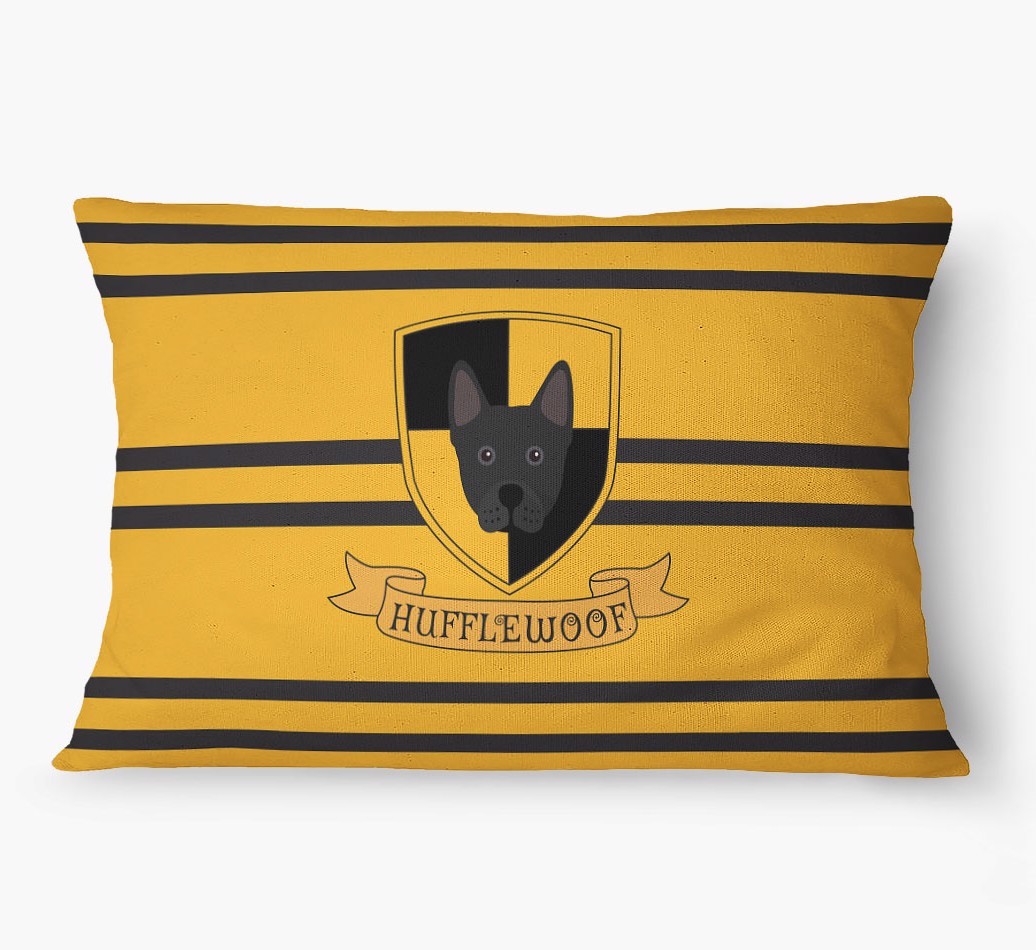 'Hufflewoof' - Personalized {breedFullName} Dog Bed