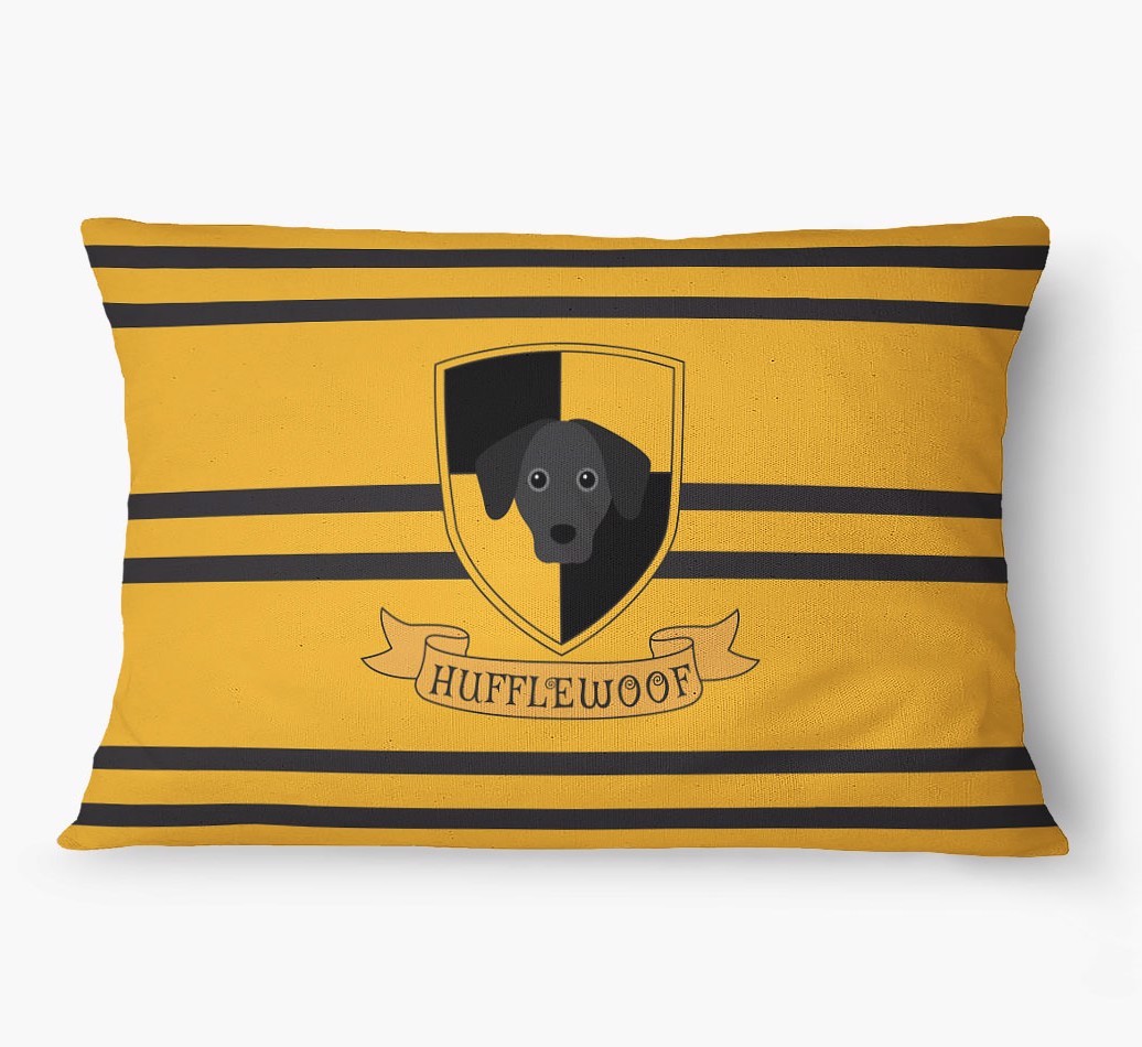 'Hufflewoof' - Personalized {breedFullName} Dog Bed