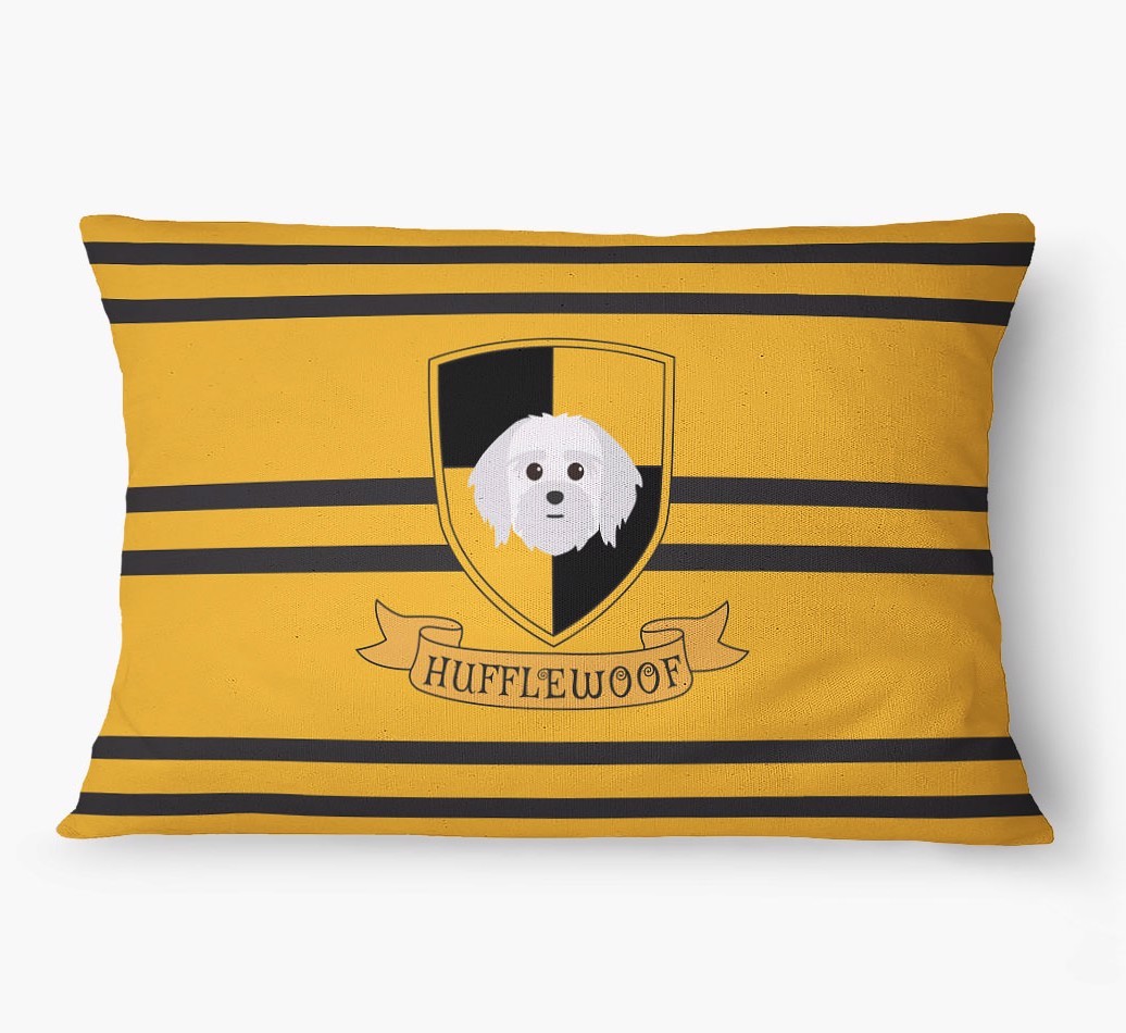 'Hufflewoof' - Personalized {breedFullName} Dog Bed