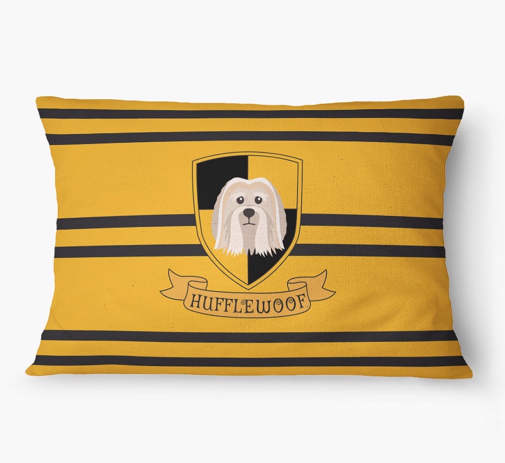 'Hufflewoof' - Personalized {breedFullName} Dog Bed