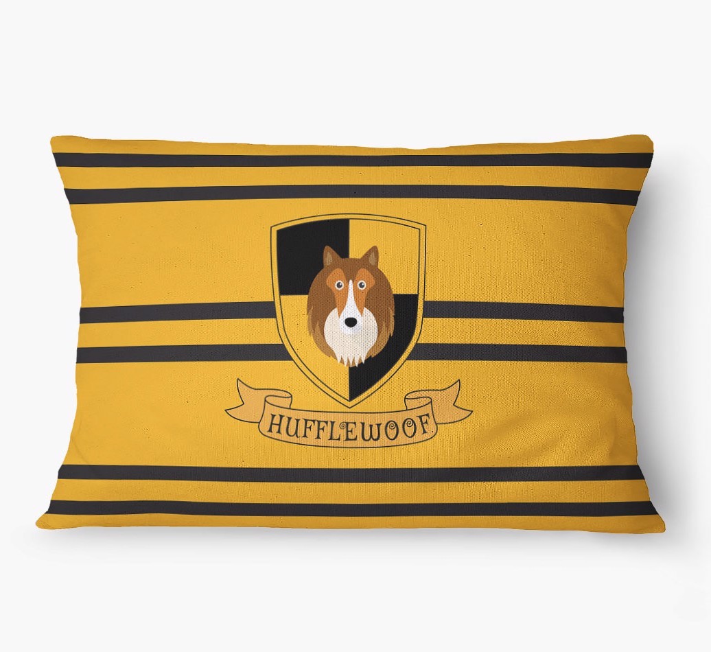 'Hufflewoof' - Personalized {breedFullName} Dog Bed