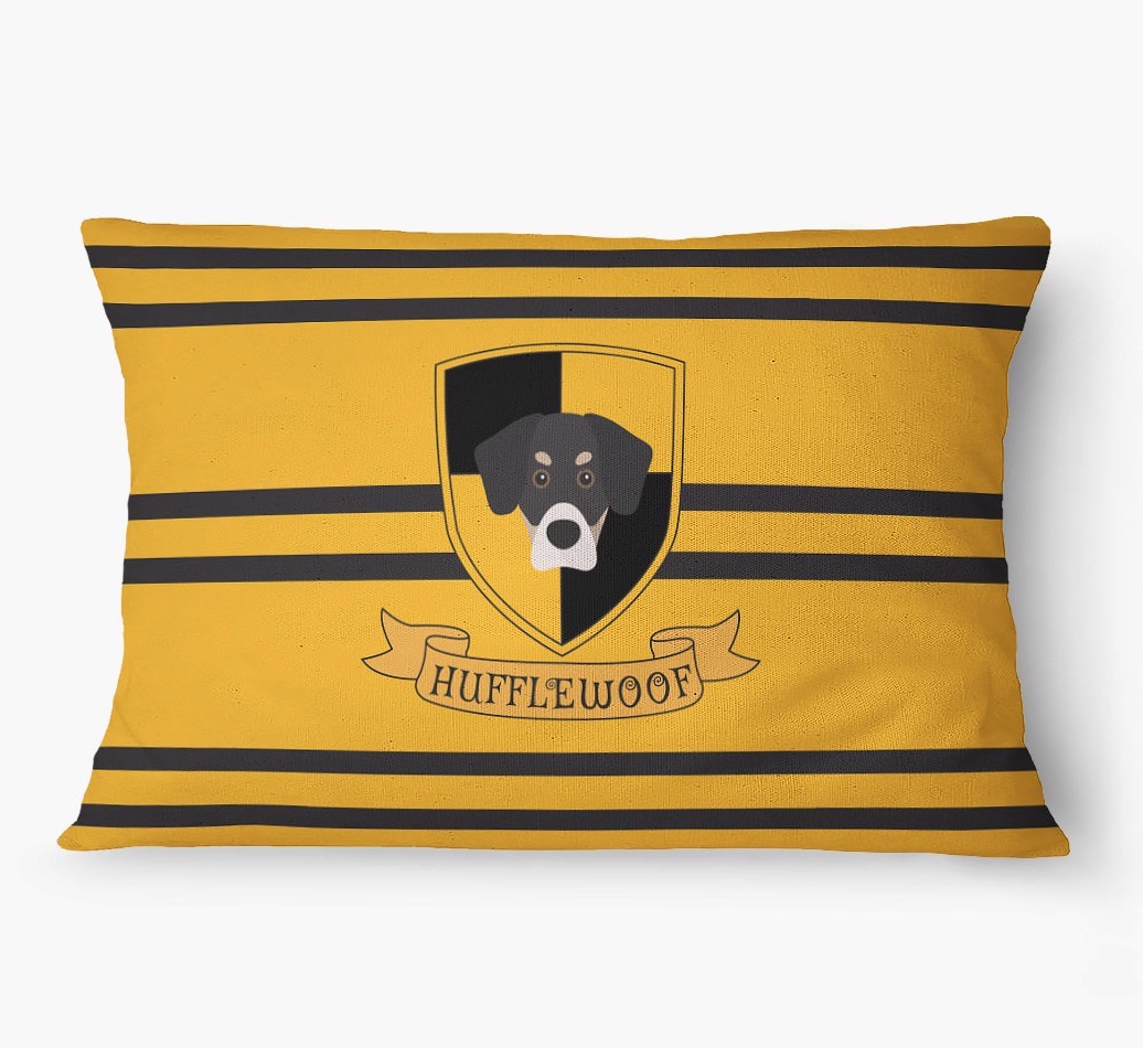 'Hufflewoof' - Personalized {breedFullName} Dog Bed