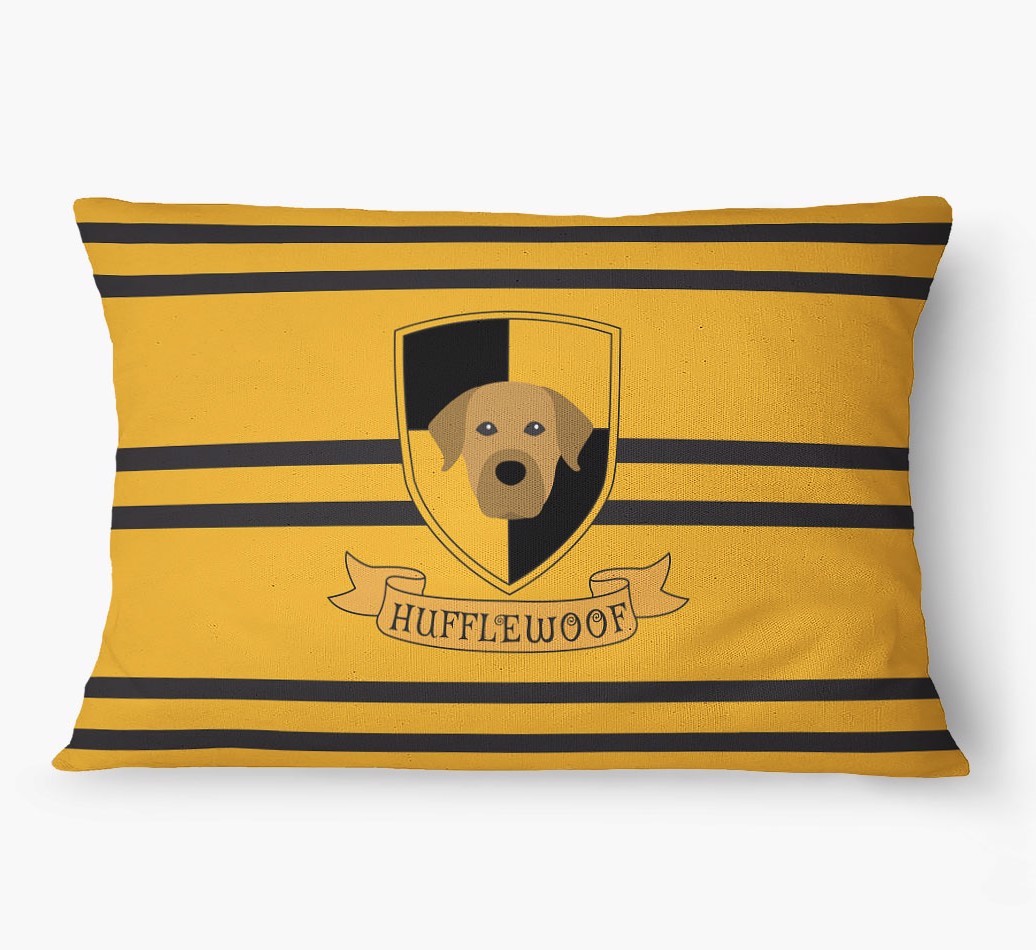 'Hufflewoof' - Personalized {breedFullName} Dog Bed