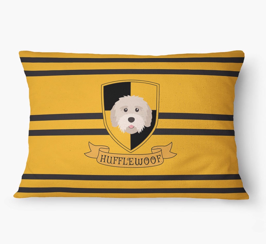 'Hufflewoof' - Personalized {breedFullName} Dog Bed