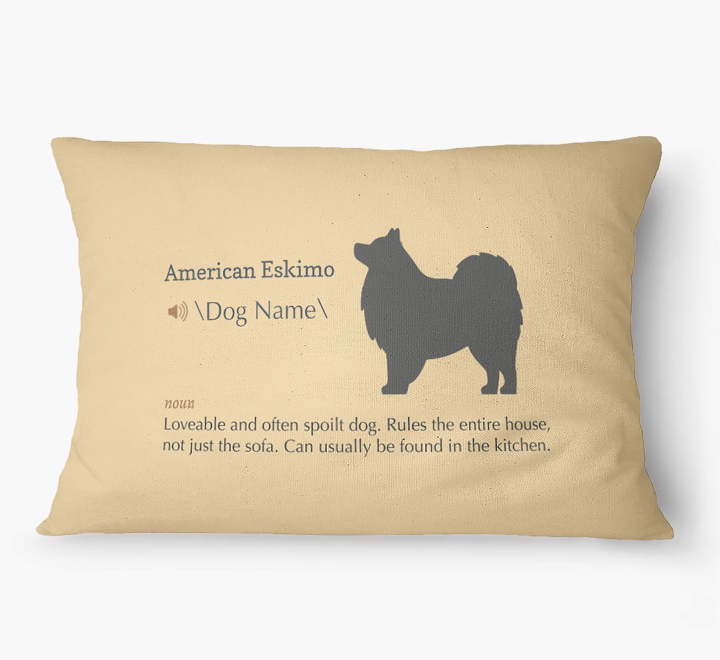 'Definition' - Personalized {breedFullName} Dog Bed