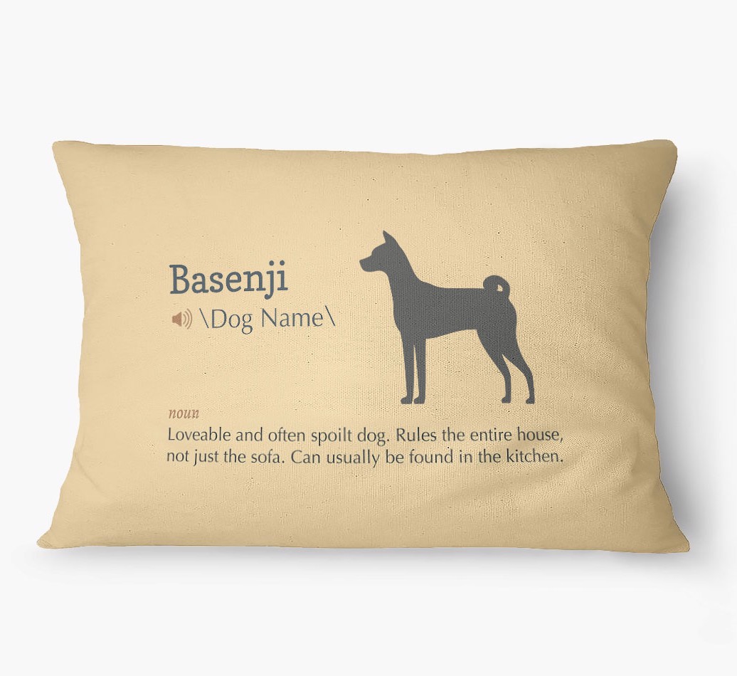'Definition' - Personalized {breedFullName} Dog Bed