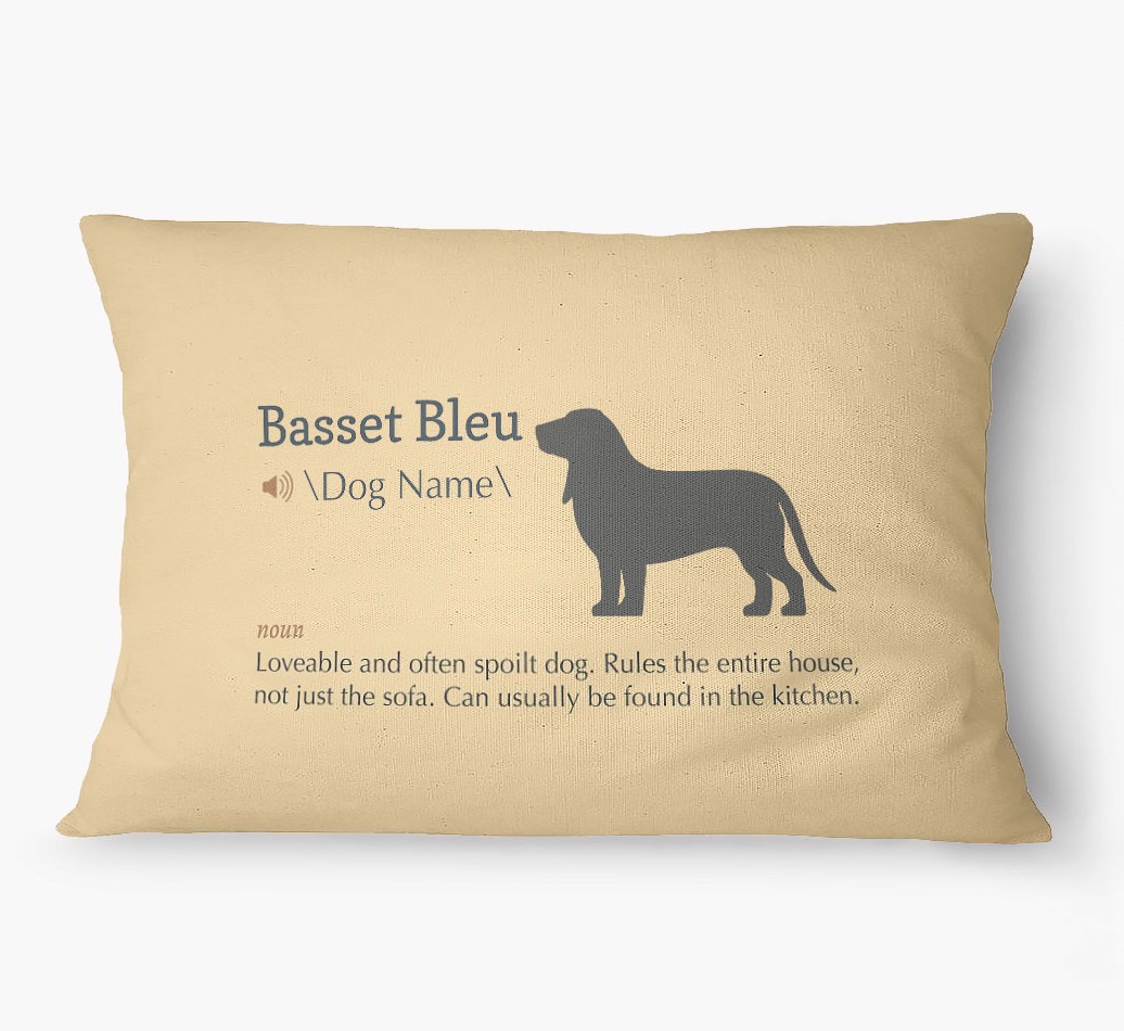'Definition' - Personalized {breedFullName} Dog Bed