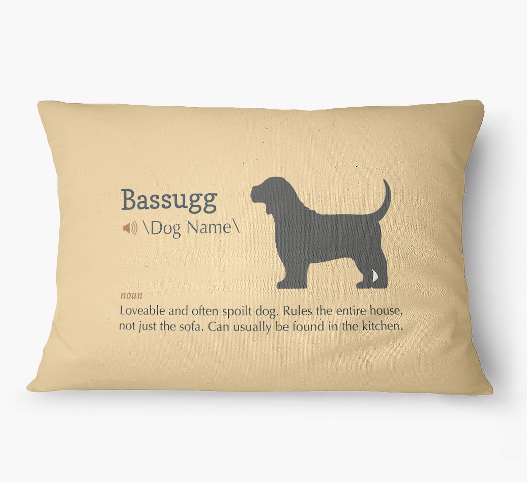 'Definition' - Personalized {breedFullName} Dog Bed