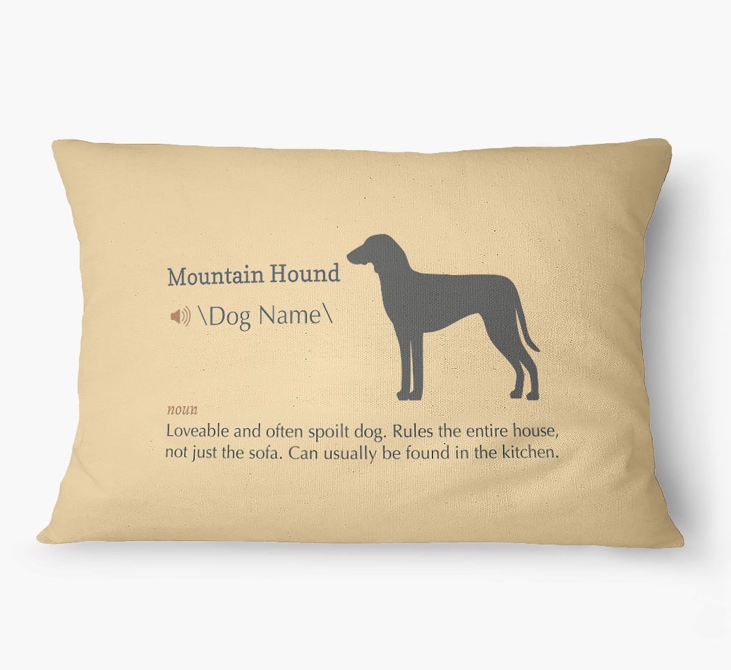 'Definition' - Personalized {breedFullName} Dog Bed