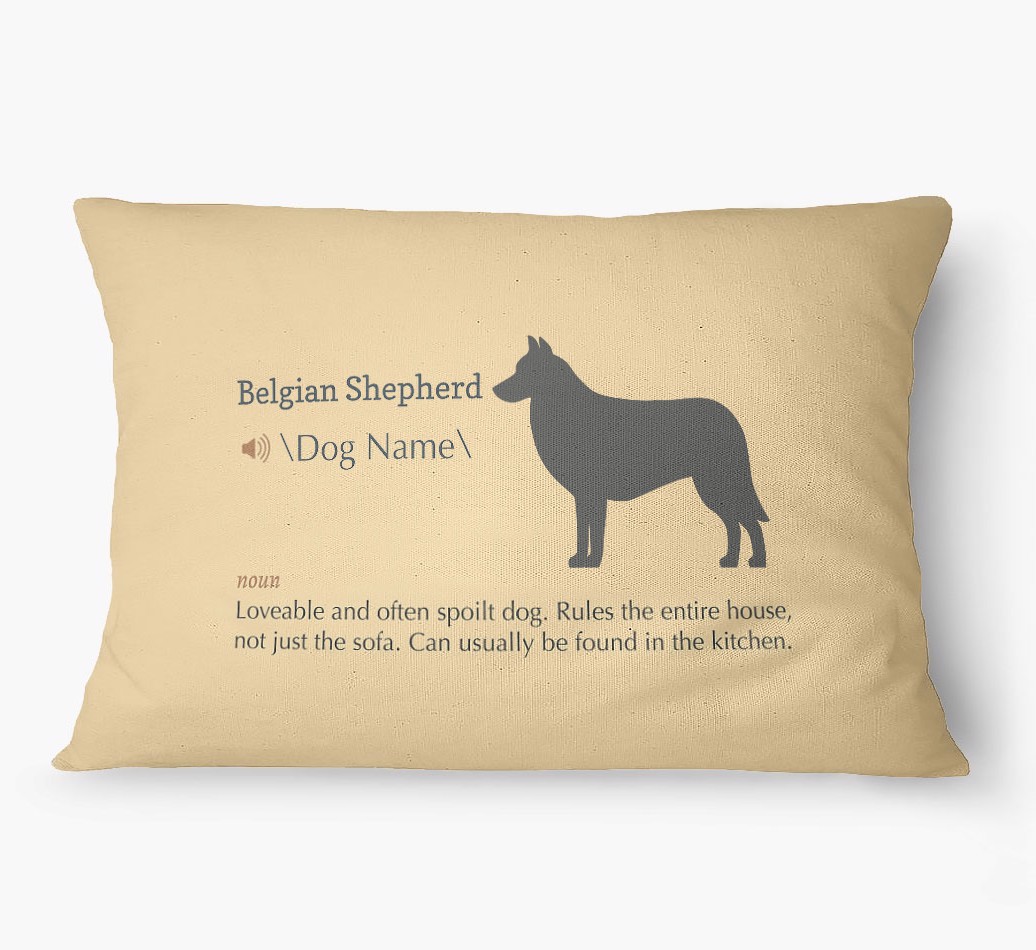 'Definition' - Personalized {breedFullName} Dog Bed