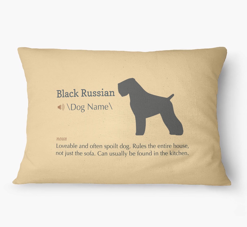 'Definition' - Personalized {breedFullName} Dog Bed
