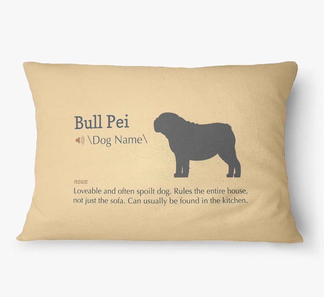 'Definition' - Personalized {breedFullName} Dog Bed