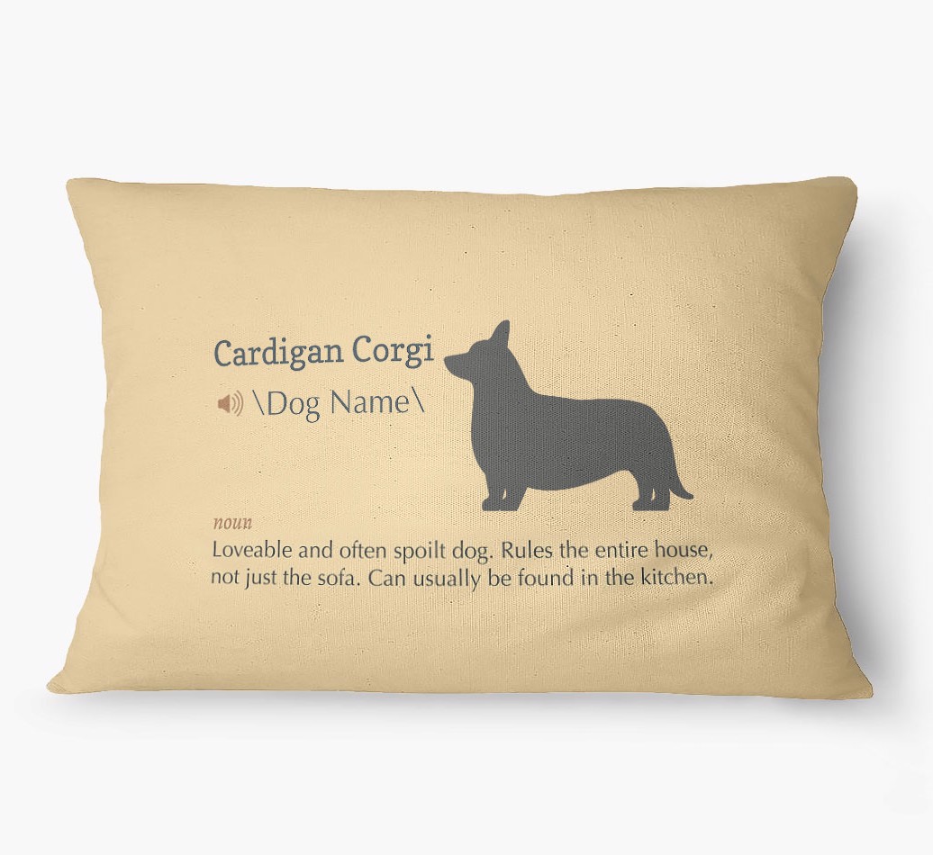 'Definition' - Personalized {breedFullName} Dog Bed