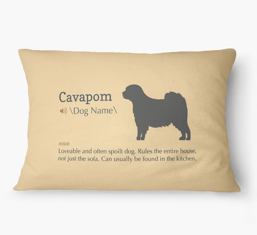 'Definition' - Personalized {breedFullName} Dog Bed