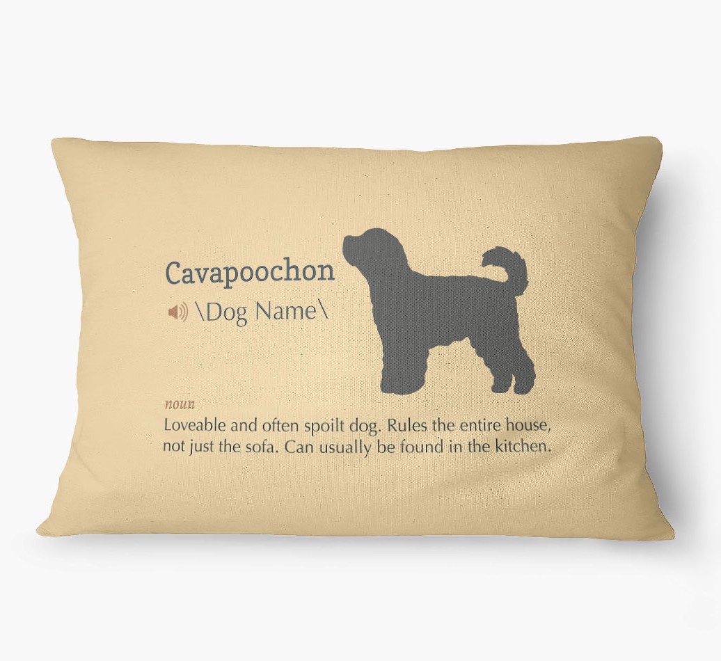 'Definition' - Personalized {breedFullName} Dog Bed