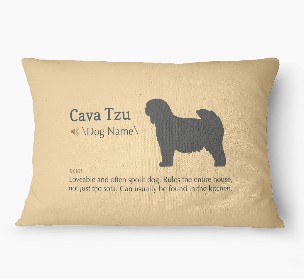 'Definition' - Personalized {breedFullName} Dog Bed