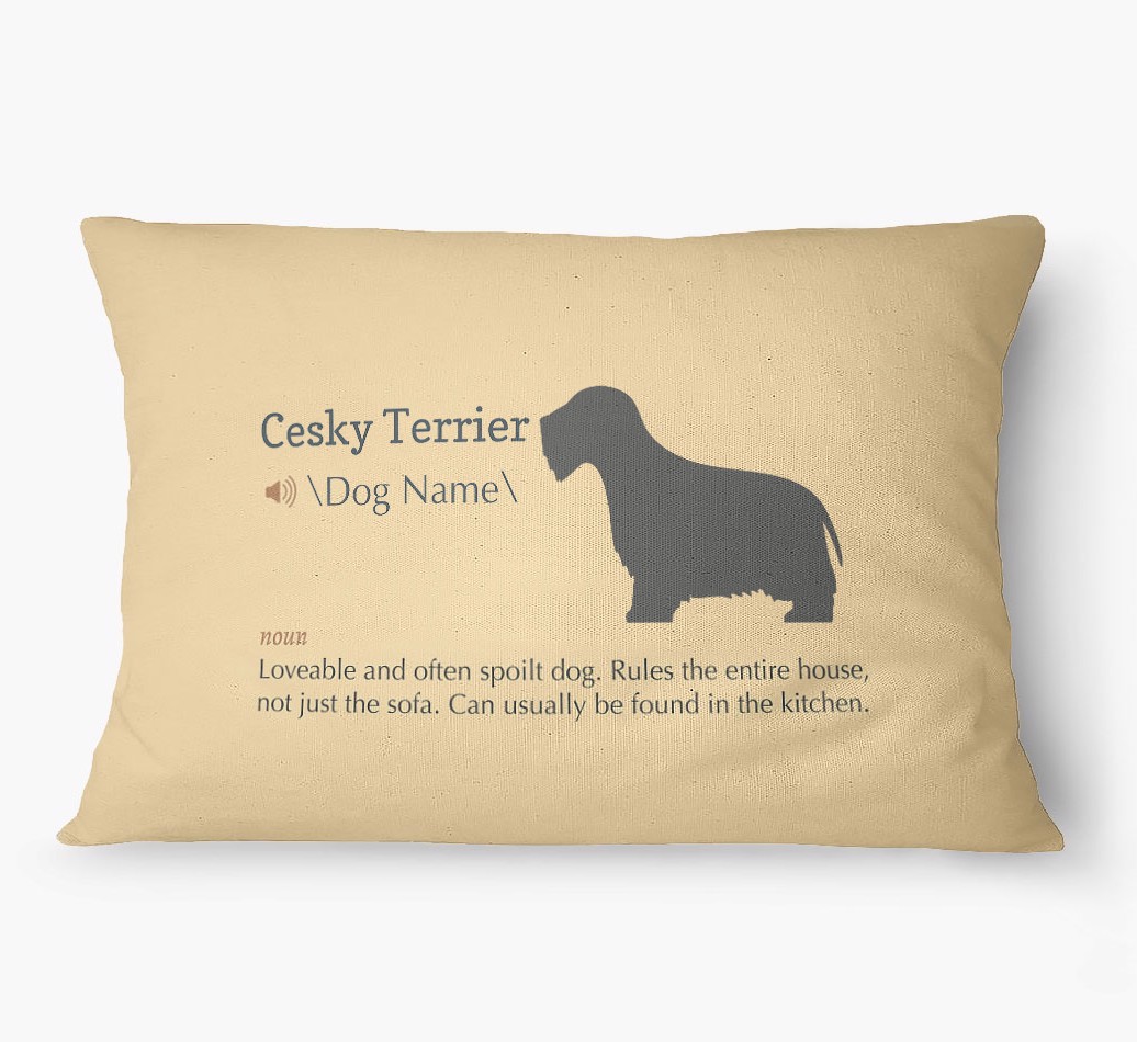 'Definition' - Personalized {breedFullName} Dog Bed