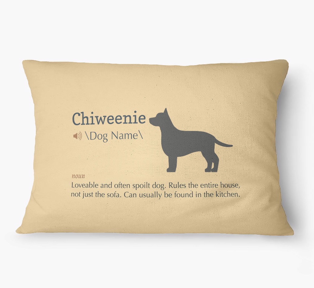 'Definition' - Personalised {breedFullName} Dog Bed
