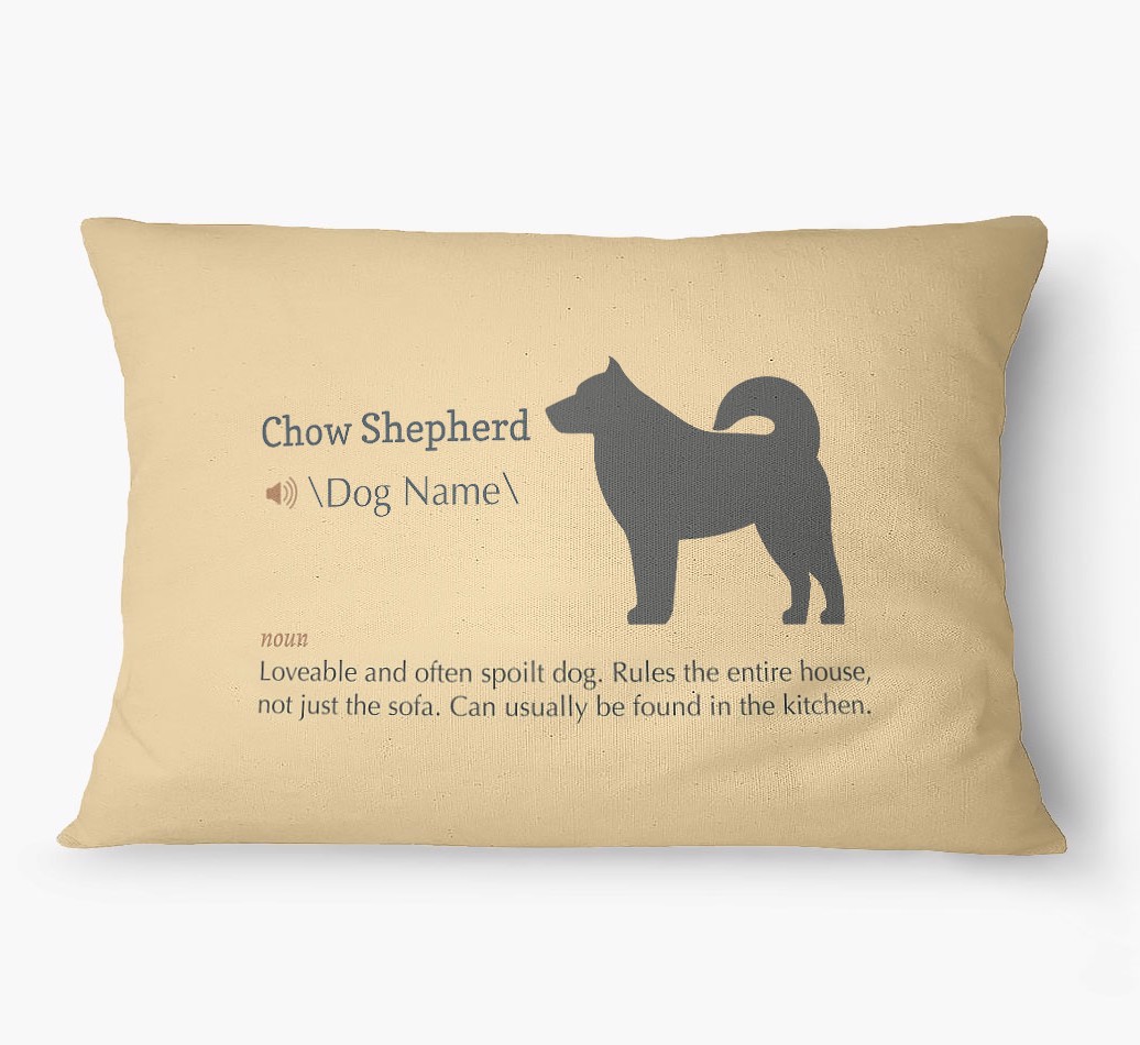 'Definition' - Personalized {breedFullName} Dog Bed