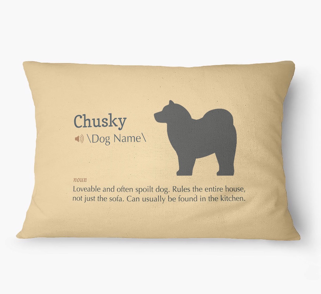 'Definition' - Personalized {breedFullName} Dog Bed