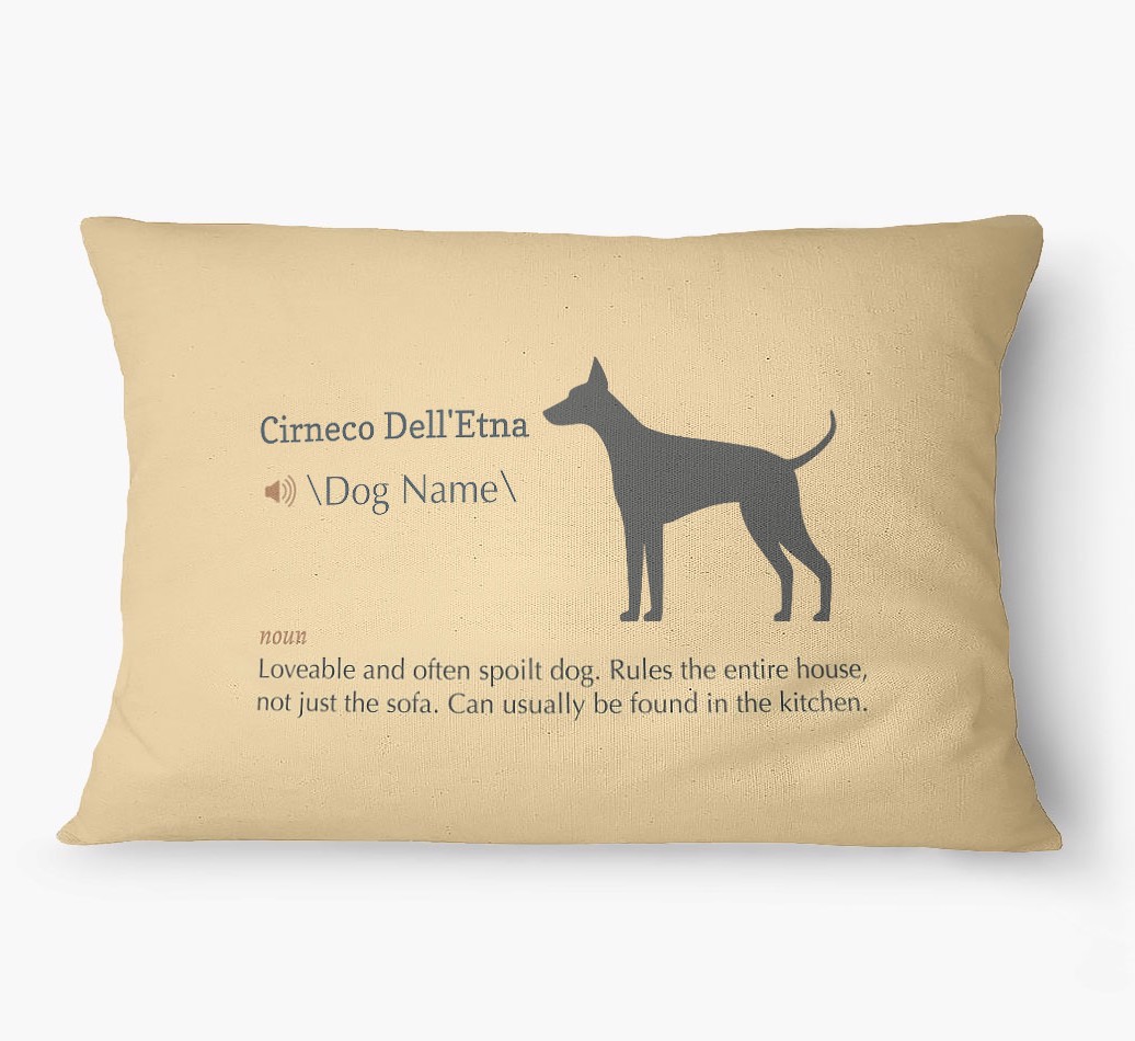 'Definition' - Personalized {breedFullName} Dog Bed