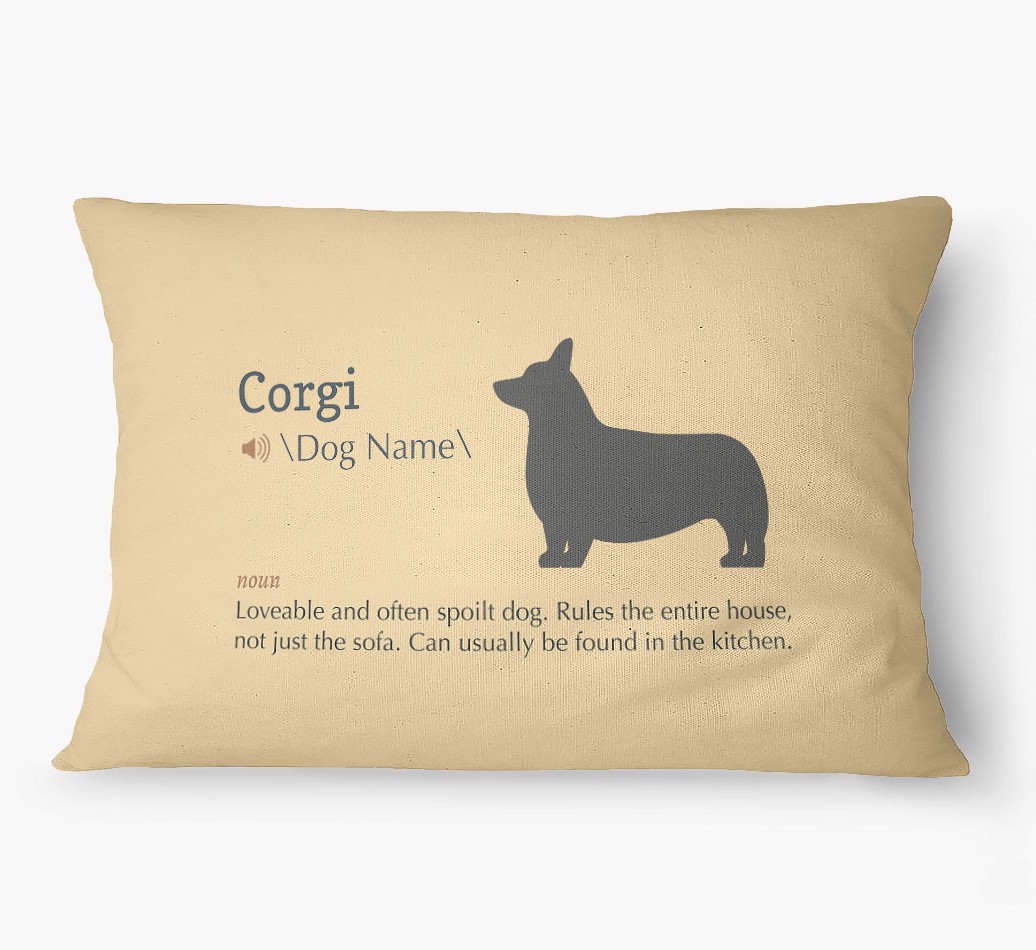 'Definition' - Personalized {breedFullName} Dog Bed