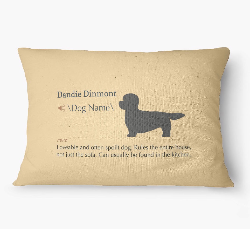 'Definition' - Personalized {breedFullName} Dog Bed