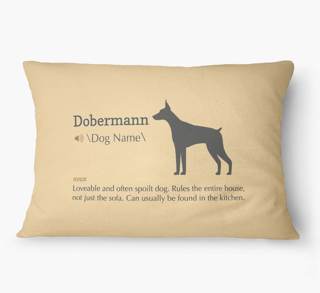 'Definition' - Personalized {breedFullName} Dog Bed