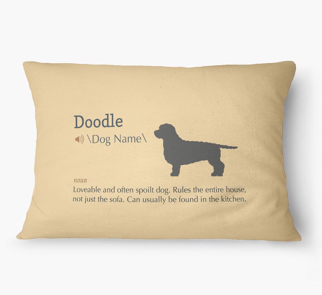 'Definition' - Personalized {breedFullName} Dog Bed