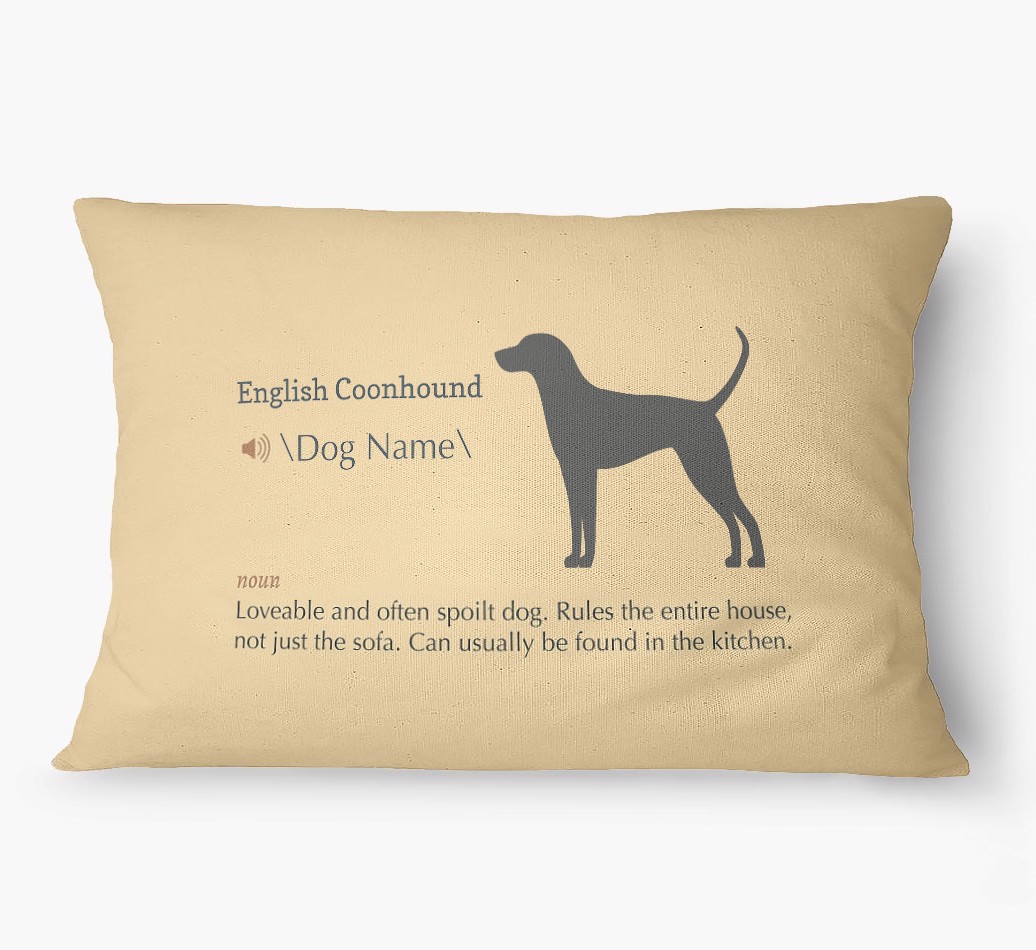 'Definition' - Personalized {breedFullName} Dog Bed