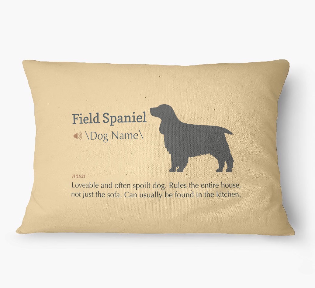 'Definition' - Personalized {breedFullName} Dog Bed