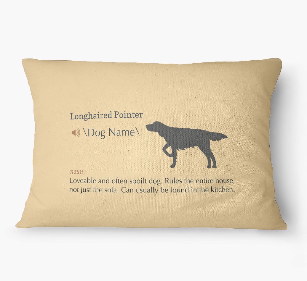 'Definition' - Personalised {breedFullName} Dog Bed
